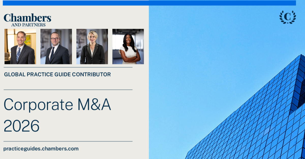 Bailey Glasser Lawyers Author Chambers & Partners Global Guide M&A Chapter